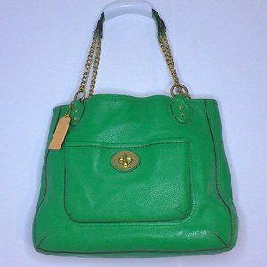 Coach Poppy Kelly Green Shoulder Bag